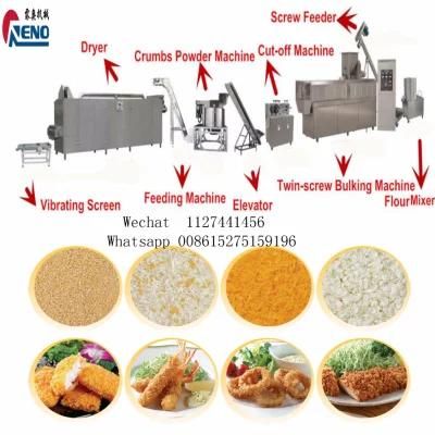 High Efficient Automatic Bread Crumbs Panko Making Extruder Production Line