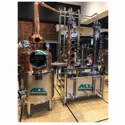 2000L Pot Still Copper Distiller Making Gin Whiskey Brandy Rum Single-Pot Still