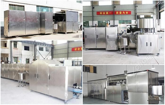 Automatic Waffle Bowl Crunchy Cone Manufacturing Ice-Cream Cone Rolling Machine