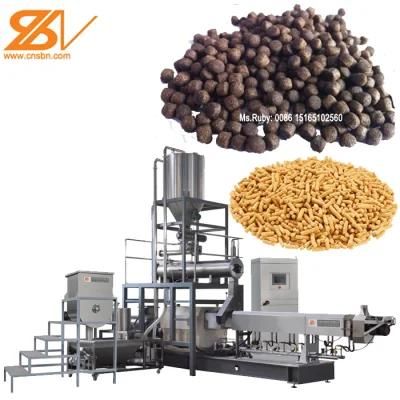 Automatic Animal Fish Feed Food Extruder Processing Making Machine