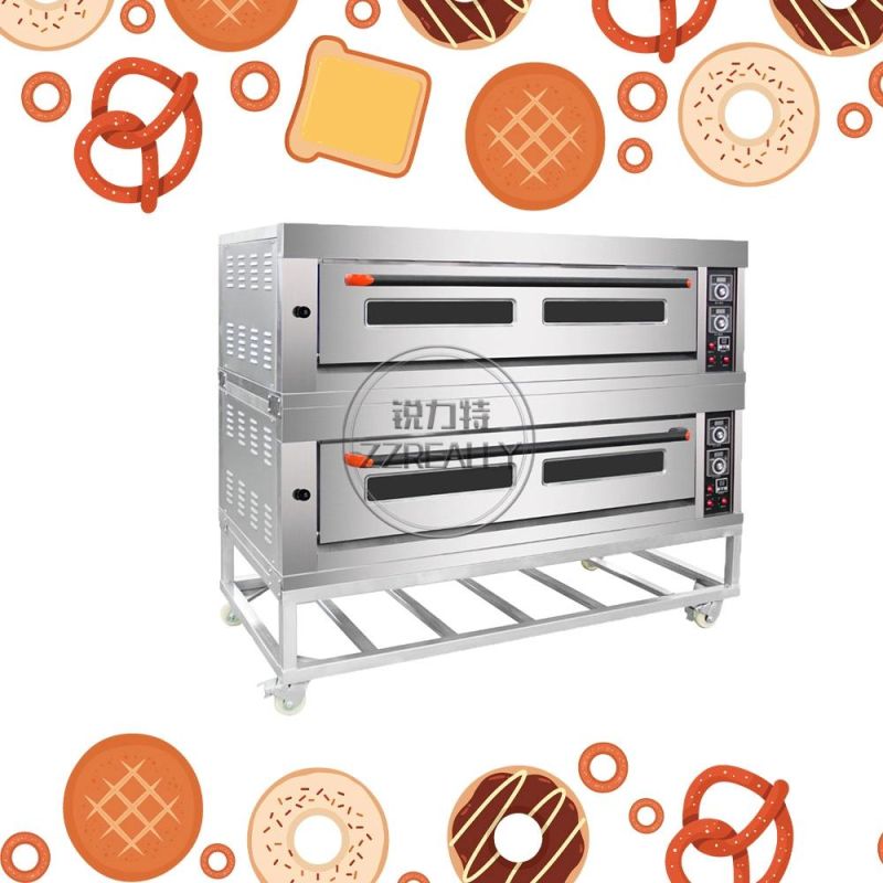 2 Layer 6 Trays High Quality Commercial Gas Baking Oven Industrial Bread Cake Pizza Oven Bakery Machines