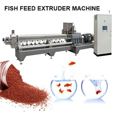 Floating Fish Feed Pellet Granulator Extruder Making Machine Production Line