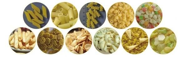 Single Screw Extruder Fried Pasta Macaroni Snacks Food Extruder Machine