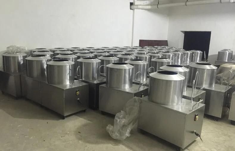 Stainless Steel Fully Automatic Electric Peeler Commercial Potato Peeling Machine