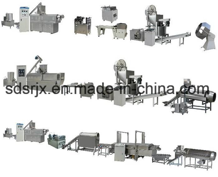 Automatic Extruded Deep Fried Chip Snack Production Machinery