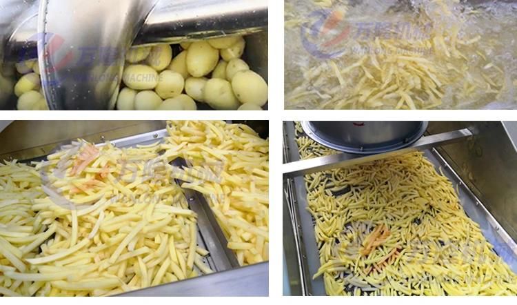 Automatic Blanching Machine Potato Chips French Fries Production Line