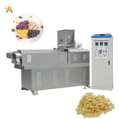 2021 Popular Roasted Breakfast Cereal Corn Flakes Snack Food Extruder Machine Production ...