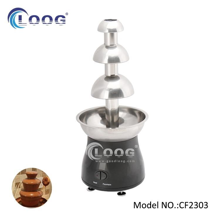 Electric Snack Machine Restaurant Appliance Waterfall Shaped Chocolate Blender Pot Melting Fountain Fondue for Buffets