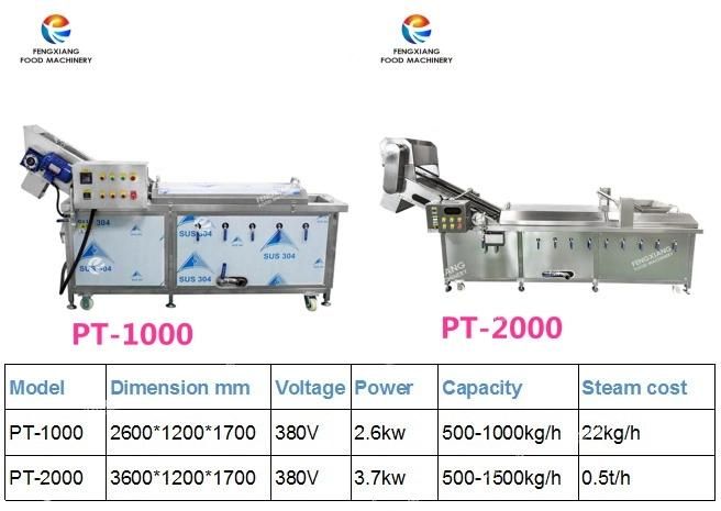 Plantain Chip Blancher, Fruit Spinach Bamboo Blanching Machine