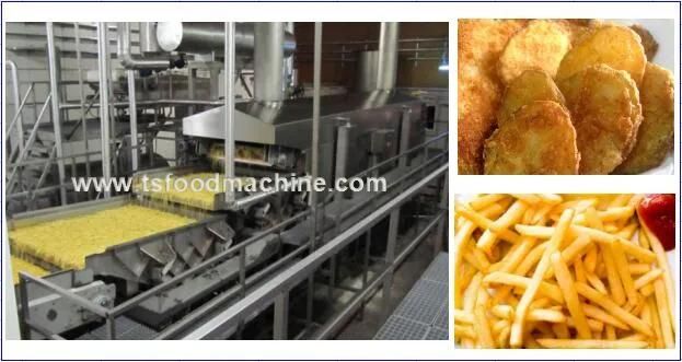 Automatic Manufacturer Potato Sticks Making Machine and Potato Frying Machine