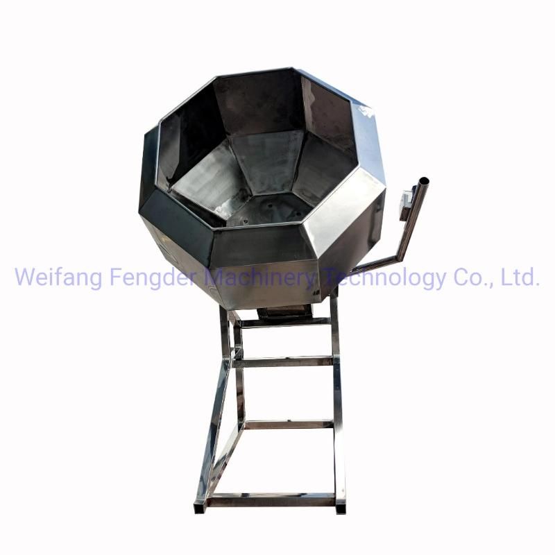 Original Drum Fried Food Potato Chips Snacks Seasoning Mixer Machine /Octagonal Peanut Flavoring Coating Machine