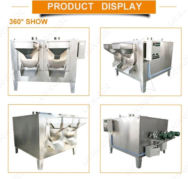 Automatic Electric Gas Type Peanut Roaster Machine