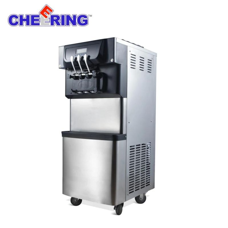High Quality Commercial Soft Serve 3 Flavor Ice Cream Making Machine with Imported Comprssor with CE