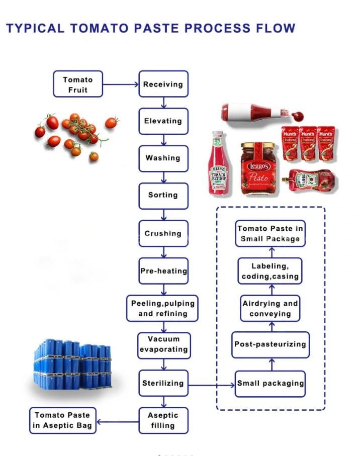 Factory Supply High Quality Tomato Paste Production Line Tomato Paste Making Machine with 15 Years Experience