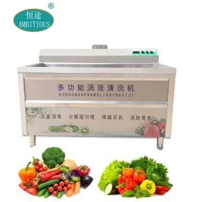 Commercial Air Bubble Vegetables Washing Machine Ozone Fruit Washer