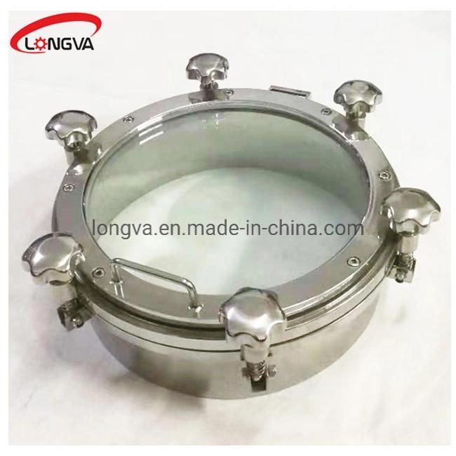 DN500 Sanitary Stainless Steel Round Shape Pressure Manhole Cover for Beer Fermentation Tank