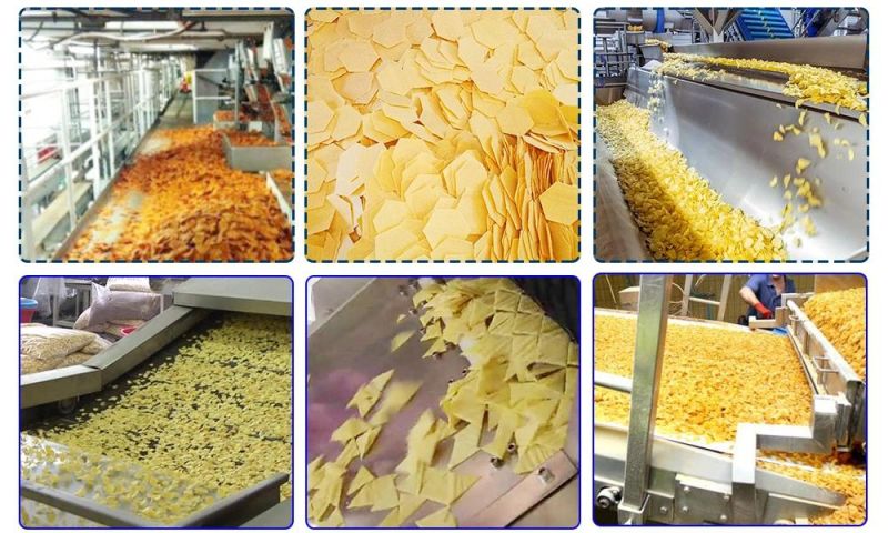 Doritos Corn Chips Making Machine Fried Snack Food Production Line