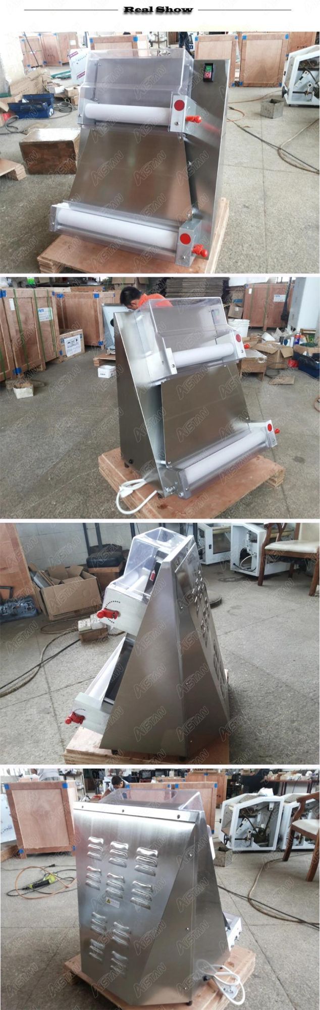 Dr2V Commercial Pizza Dough Roller Machine Electric Dough Roller with CE 12′′ Inch