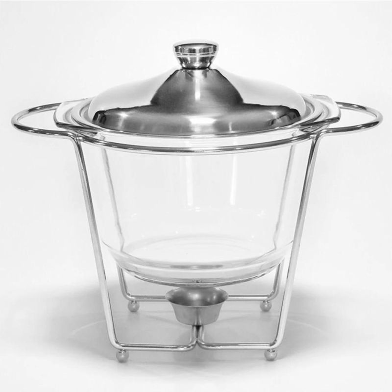 4L Glass Golden Wholesale Chafing Dish Buffet Stove