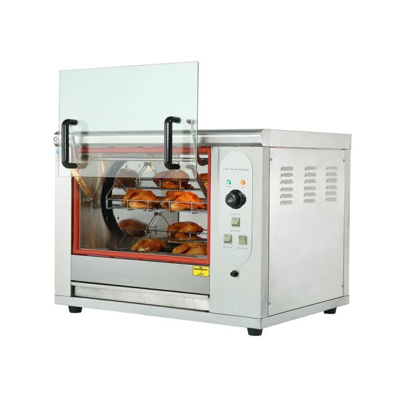 Guangzhou Counter Top Electric Chicken Rotisserie Grill with CE Certificate