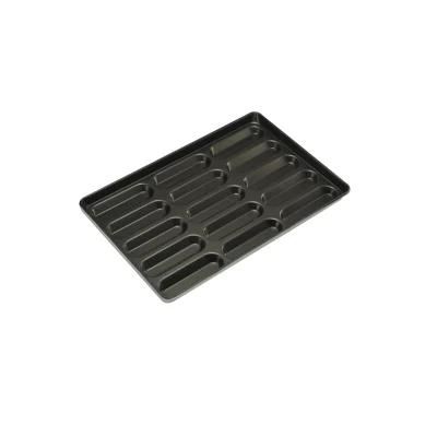 Hot Dog Bun Baking Tray with Non Stick Coating Bakeware Factory