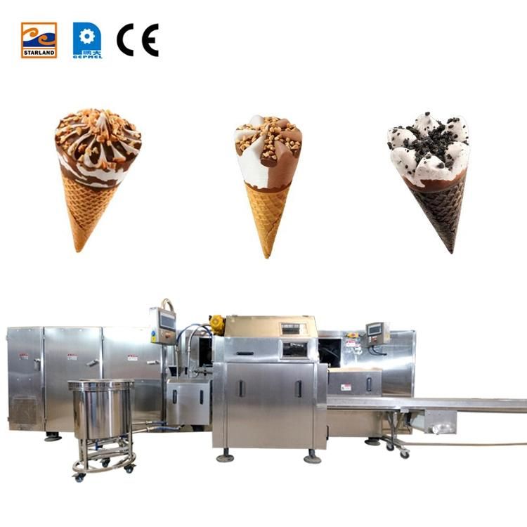 Flexible Stainless Steel Automatic 89 9m Long Baking Trays with After-Sales Service Waffle Cone Production Line