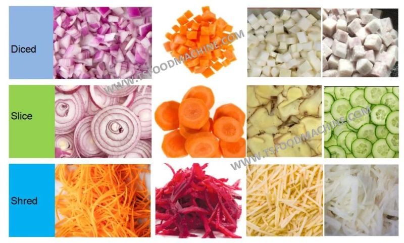 Carrot Cucumber Onion Ginger Radish Beet Taro Cutter Cutting Machine