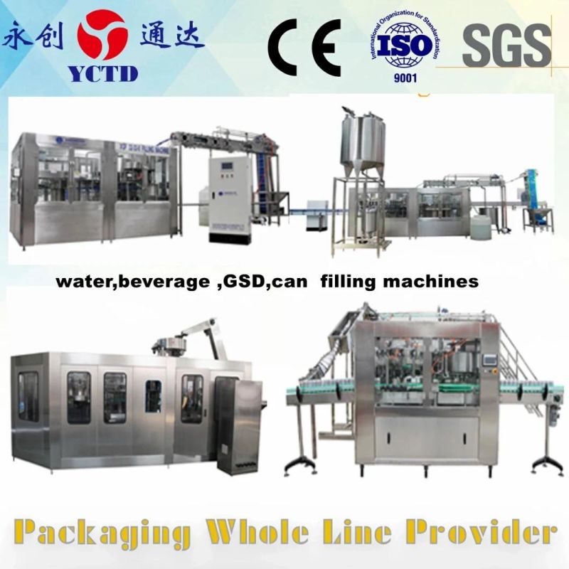 high speed automatic plastic bottle liquid water juice wine beer filing machine made by China big factory sealing