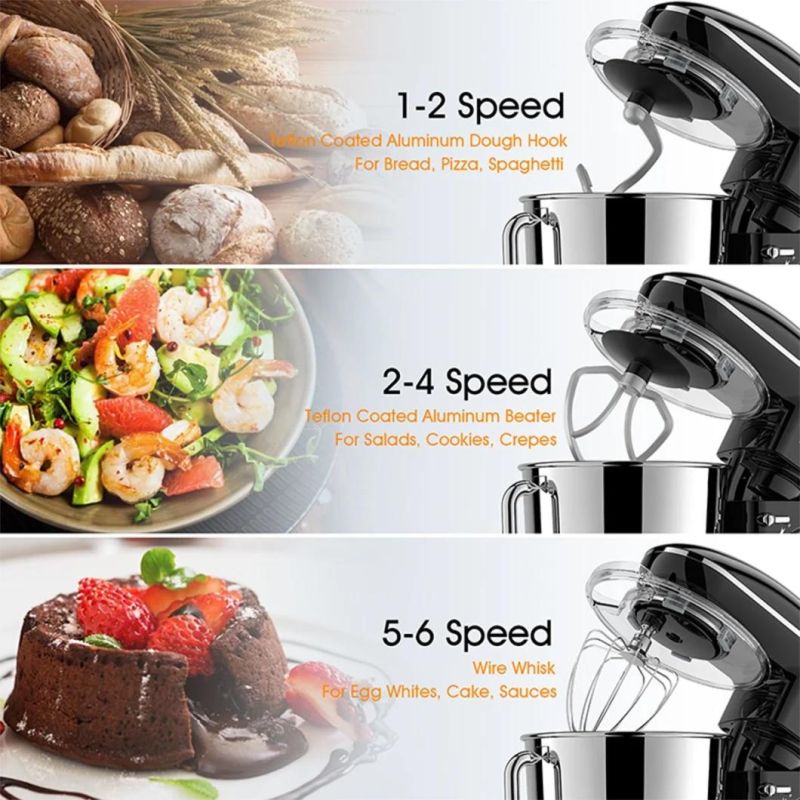 Hot Selling Kitchen Appliances 6-Speed Tilt-Head Cake Food Stand Mixer