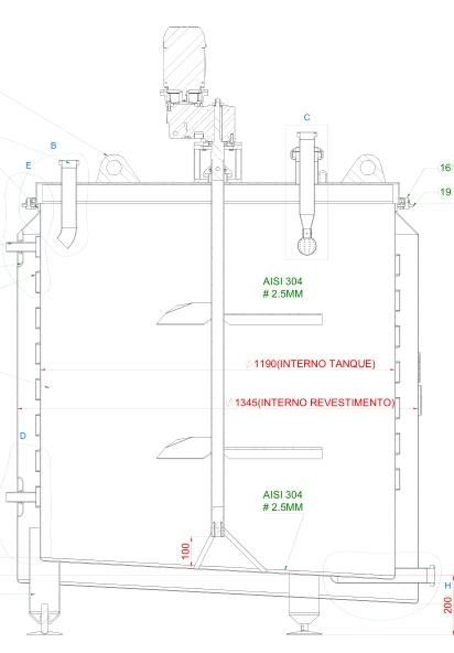 10000 Litre Stainless Steel Liquid Detergent Autoclave Storage Tank Agitator