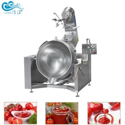 Factory Cheap Price Industrial Automatic Gas Cooking Kettle with Mixer Cooking Equipment ...