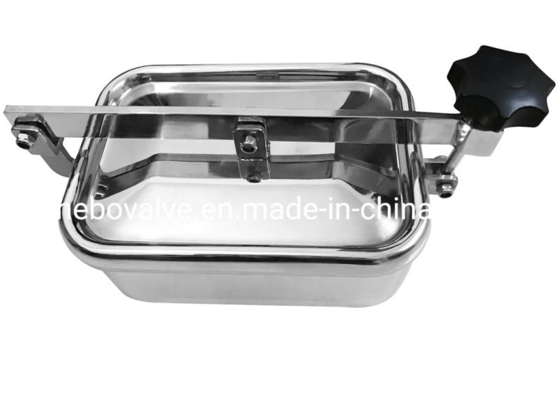 SS304/316 Stainless Steel Food Processing Square Manhole Cover