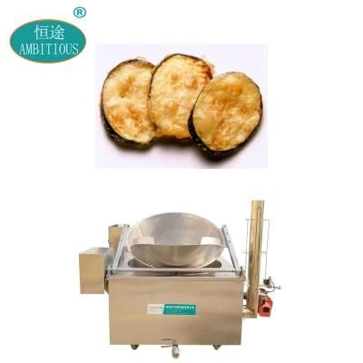 Food Deep Batch Fryer Machinery Industrial Eggplant Frying Machine