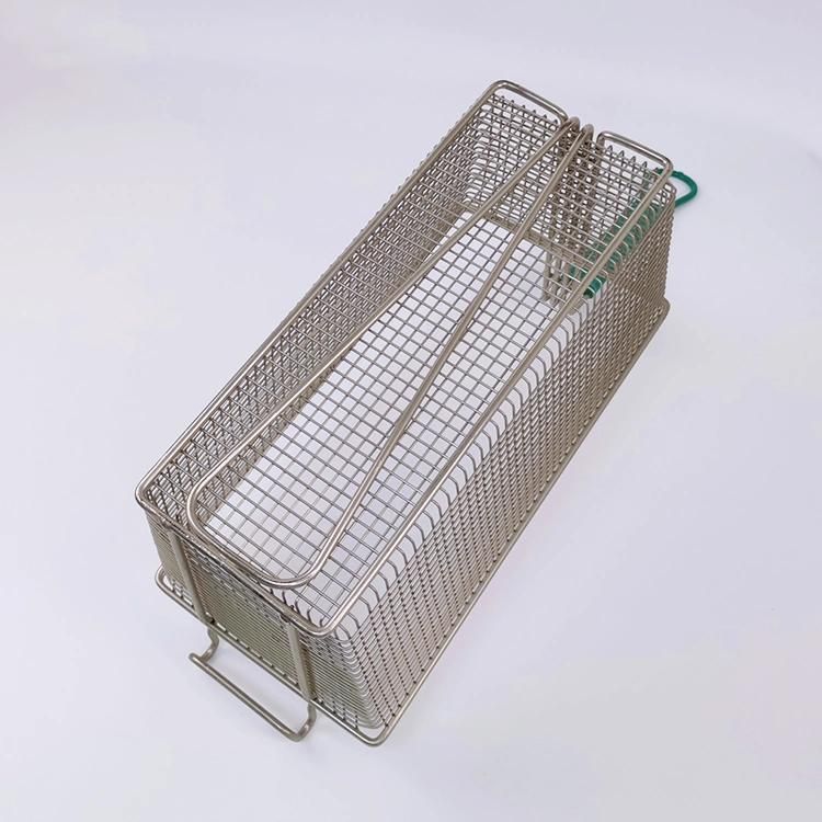 Fry Basket Kitchen Accessories Rectangle Wire Mesh Deep Fat Kitchen Stainless Steel Round Fryer Basket