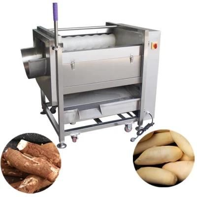 Electric Vegetable Fruit Carrot Potato Cassava Washing Peeling Machine Peeler Machine ...