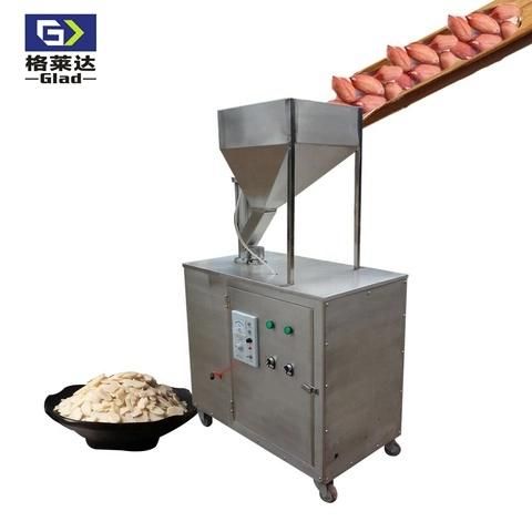 High Quality Automatic Groundnut Kernel Walnut Cutter Cutting Almond Strip Nut Macadamia Cashew Nut Peanut Slicer Slicing Machine