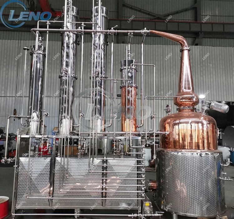 Leno Price Commercial Stiller Alembic Whisky Rum Gin Vodka Spirit Distill Boiler Still Pot Reflux Column Distillation Equipment Red Copper Alcohol Distiller