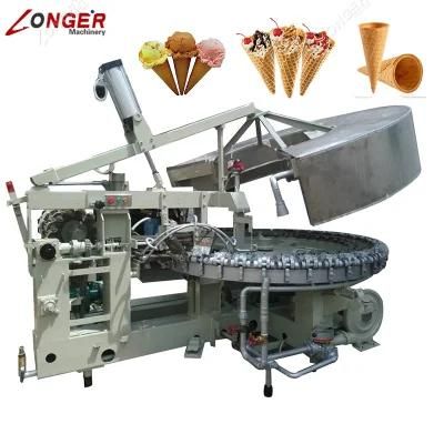 Commercial Automatic Gelato Waffle Ice Cone Making Machine