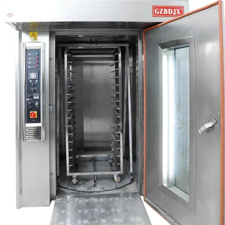 Guangzhou Best Selling 32 Trays Electric Hot-Blast Bread Rotary Oven