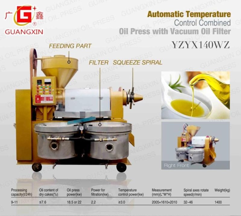 Cold & Hot Press Screw Oil Pressing Machine Press Oil Seeds