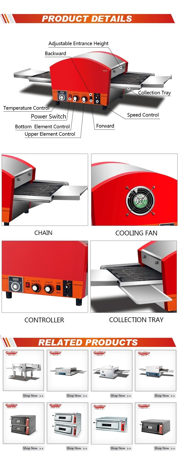 Hep-12A Commercial Electric Conveyor Pizza Oven