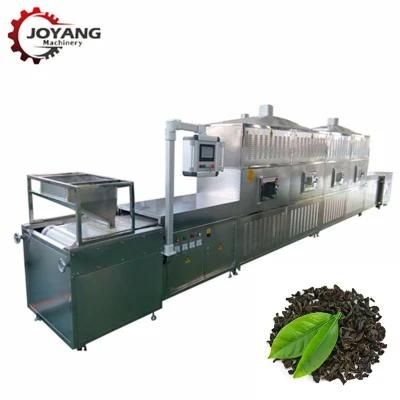 Microwave Dried Tea Herb Crushed Leaves Sterilization Machine