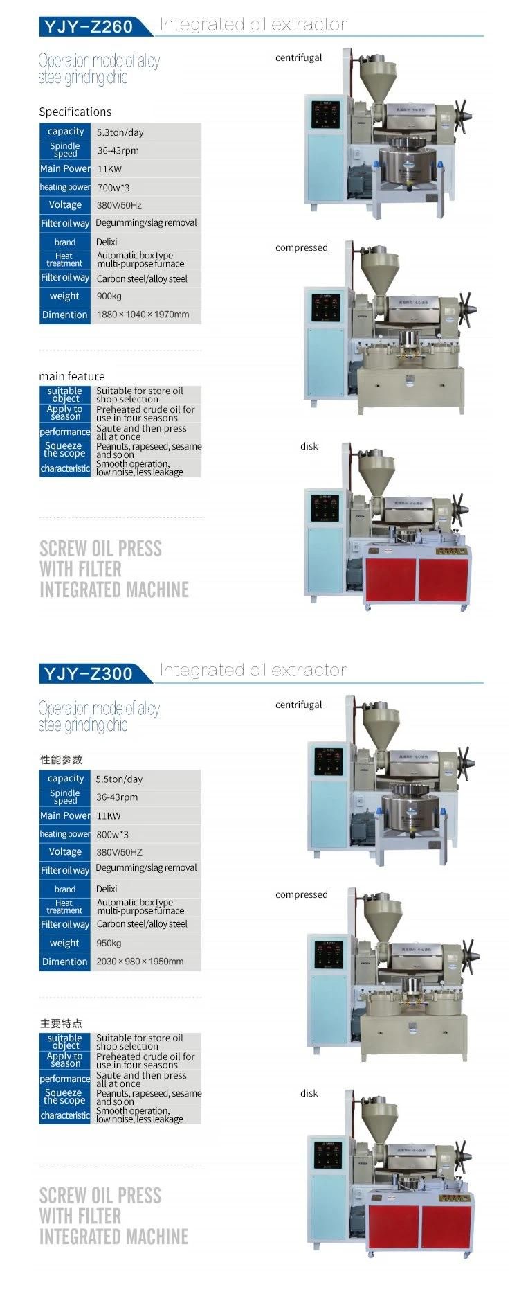 Z300 Pure Physical Press Type Oil Press Machine for Oil Factory