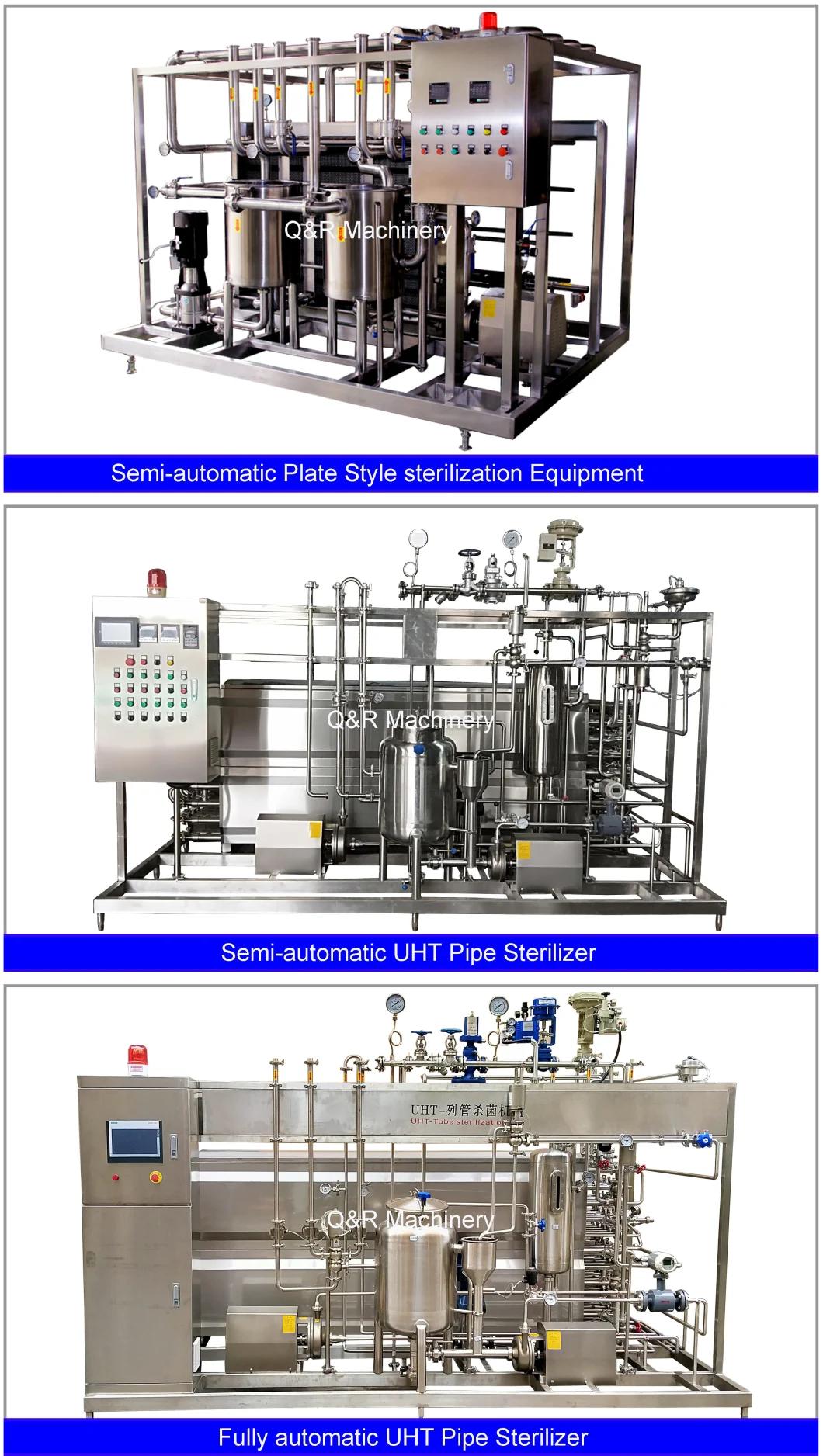 Stainless Steel Milk Juice Tea Drink Tubular Uht Pasteurized Sterilizer Machine