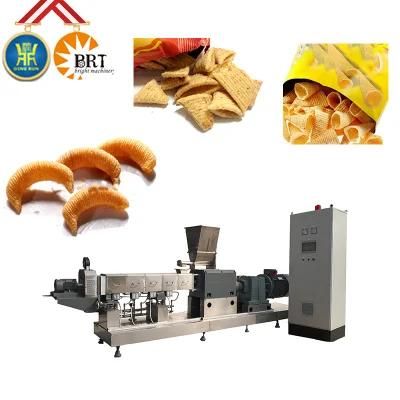 Automatic Double Screw Extruded Deep Fried Chip Snack Production Machinery