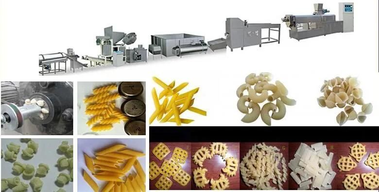 Fried Pellet Snack Macaroni Pasta Noodle Food Extruder Extrusion Machine