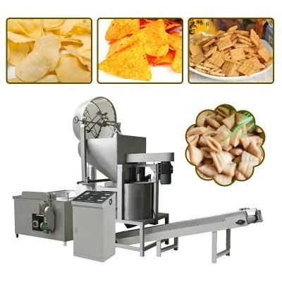 Automatic Batch Electric Food Fryer Industrial Batch Frying Machine for Potato Chips Nuts ...