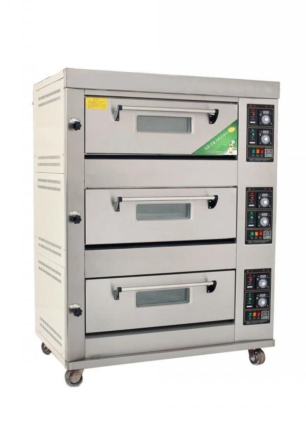 Commercial Medium Bakery Electric 3 Decks 12 Trays Bread Baking Oven Pizza Baking Decks Oven