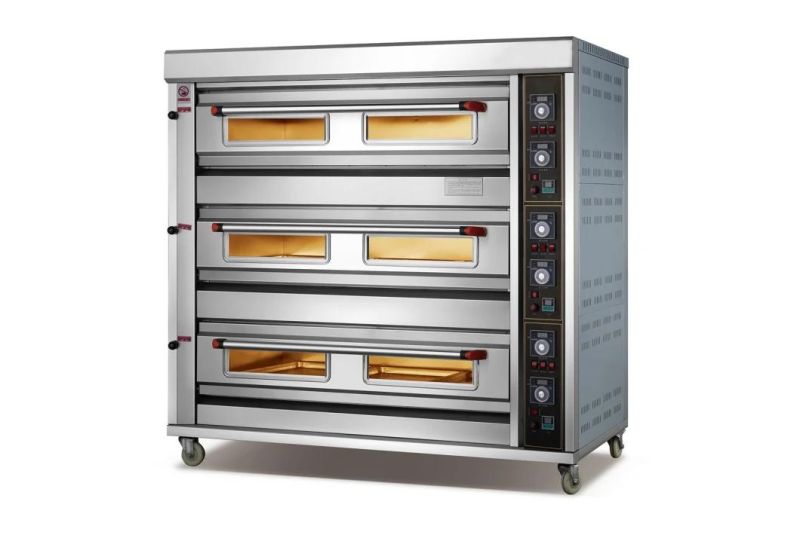 Caterwin Professional Commercial Bakery Equipment Pizza Bread Baking Oven Standard Gas Oven