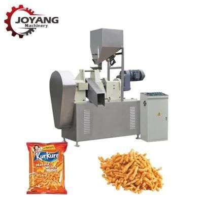 Fried Kurkure Cheetos Nik Naks Extruder Corn Curls Chip Snacks Processing Machinery